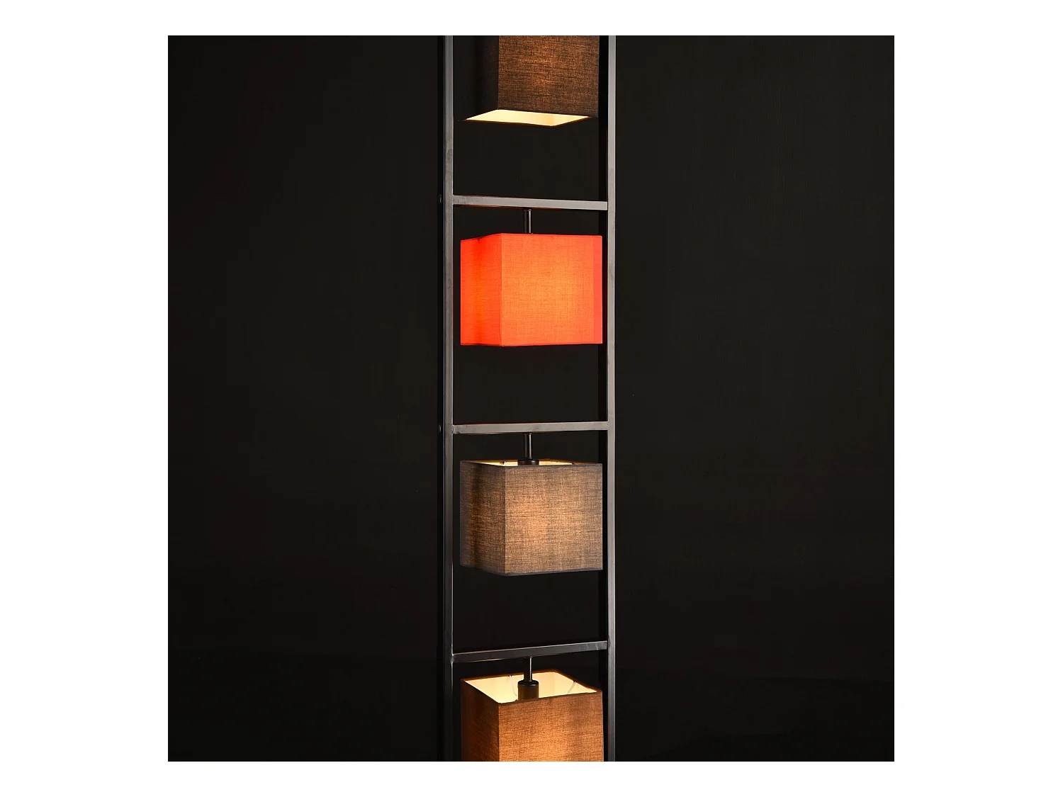 Lampadaire lampe à pied métal multicolore 29.5 x 29.5 x 146.5 cm 03_0002436