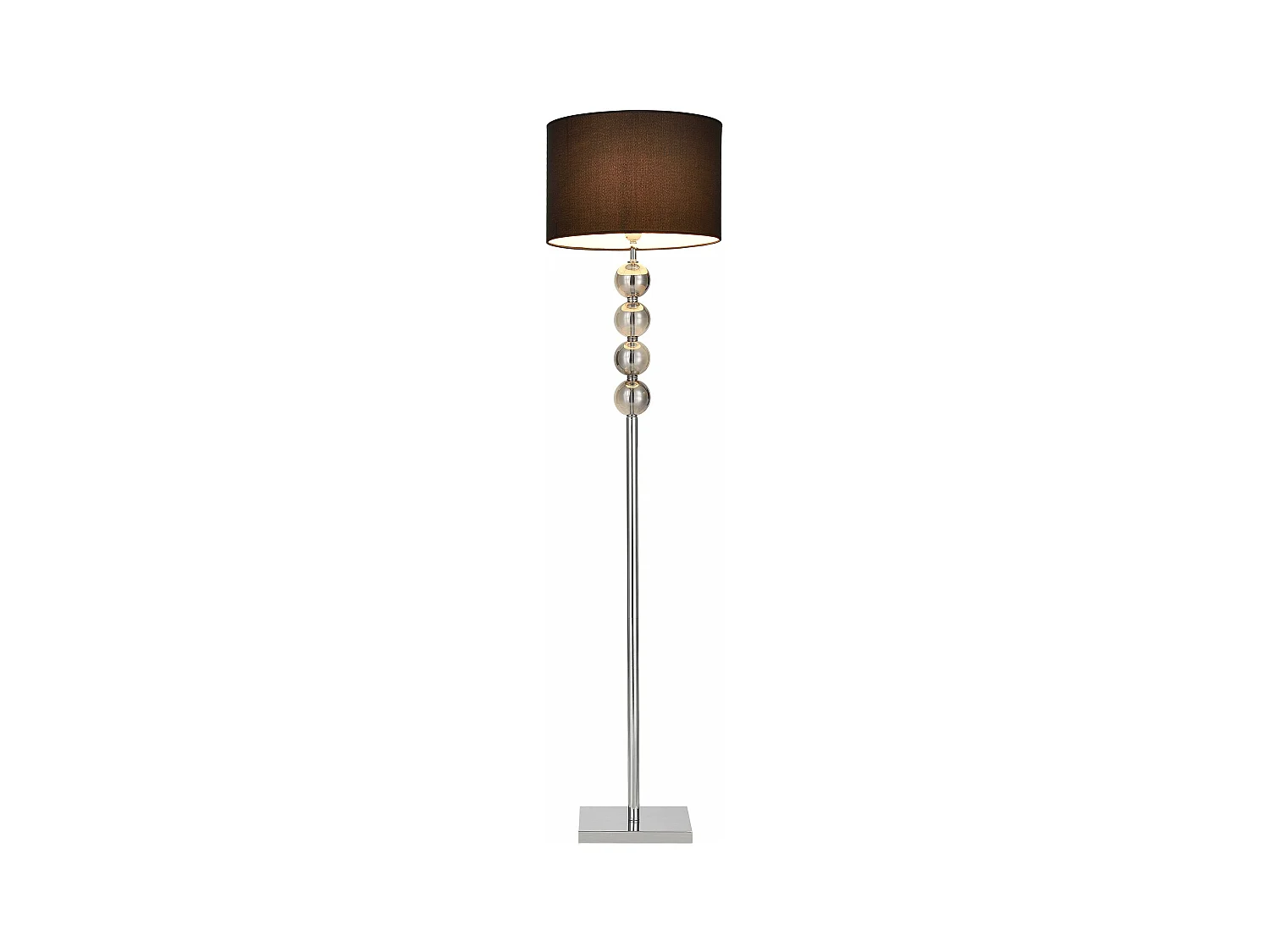 Lampadaire lampe à pied métal argentée 37.5 x 37.5 x 155 cm 03_0002448