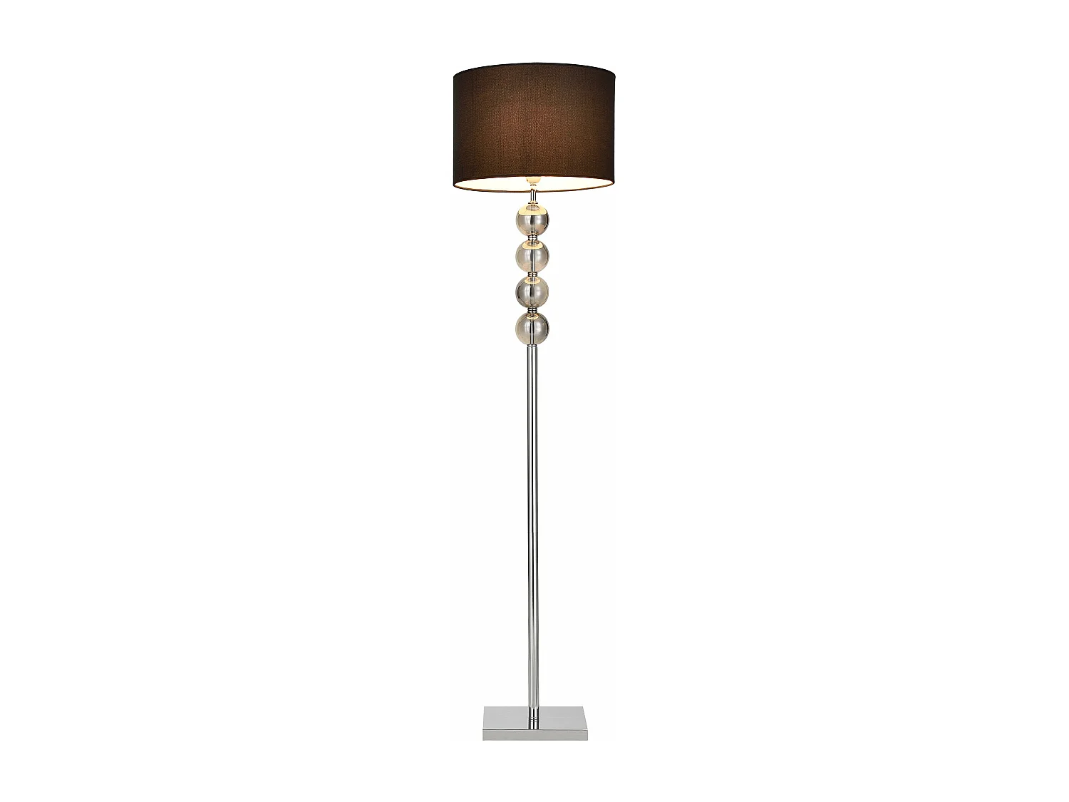 Lampadaire lampe à pied métal argentée 37.5 x 37.5 x 155 cm 03_0002448