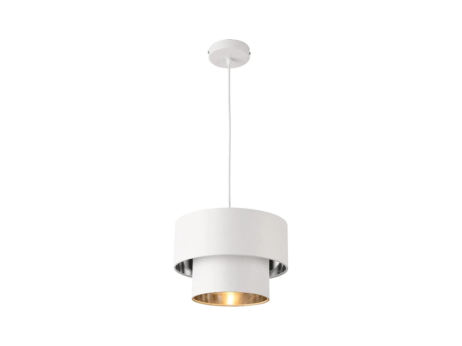 Lampe à suspendre moderne métal argenté 30 x 30 x 149 cm 03_0005259