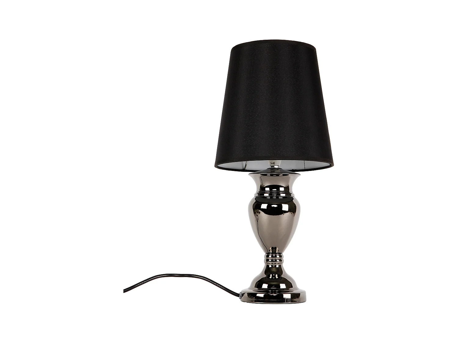 Lampe de table lampe tissu noire 22 x 22 x 48 cm 03_0002515