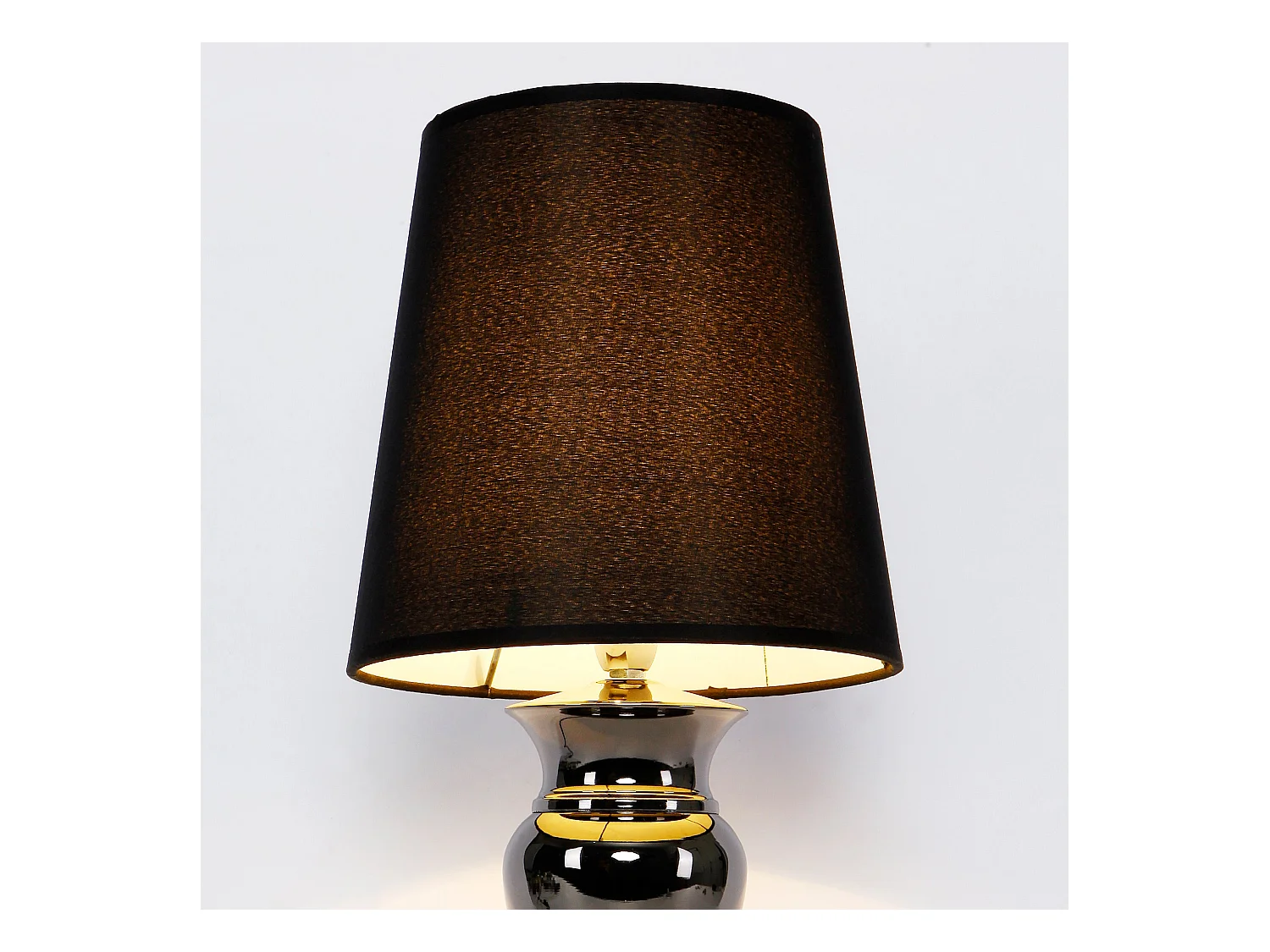 Lampe de table lampe tissu noire 22 x 22 x 48 cm 03_0002515