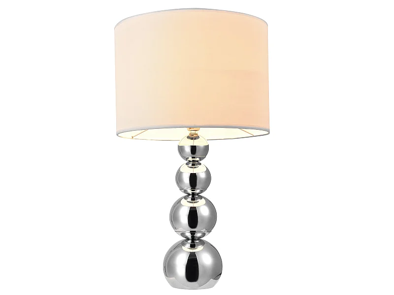 Candeeiro de mesa de cabeceira e14 metal têxtil 43 cm branco e cromado 03_0002514