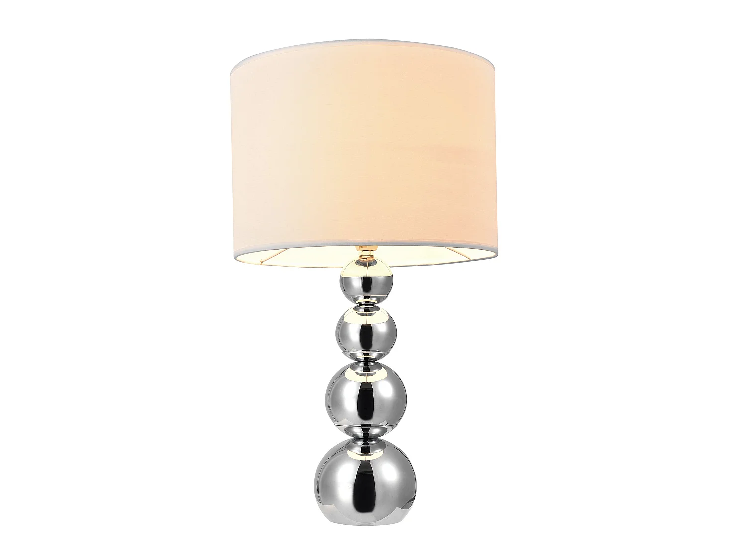 Lampe de table chevet métal blanche 25 x 25 x 43 cm 03_0002514
