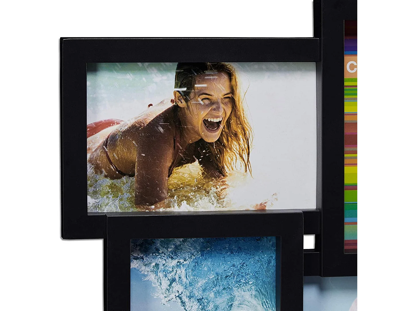 Cadre photo pour 12 noire 81 x 2 x 30 cm 13_0000594_2