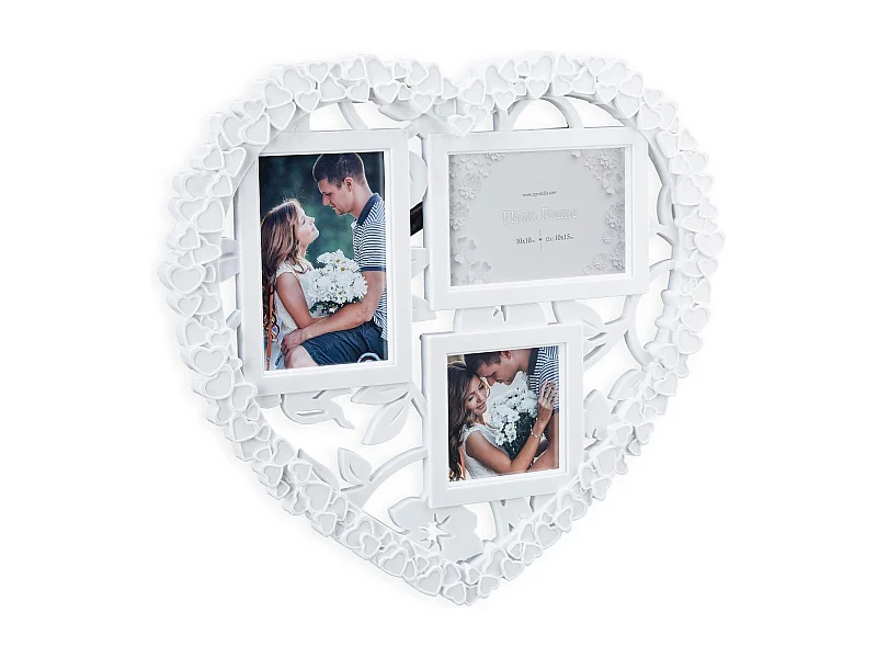 Cadre photos mariage 3 blanche 41.5 x 2 x 38 cm 13_0000596