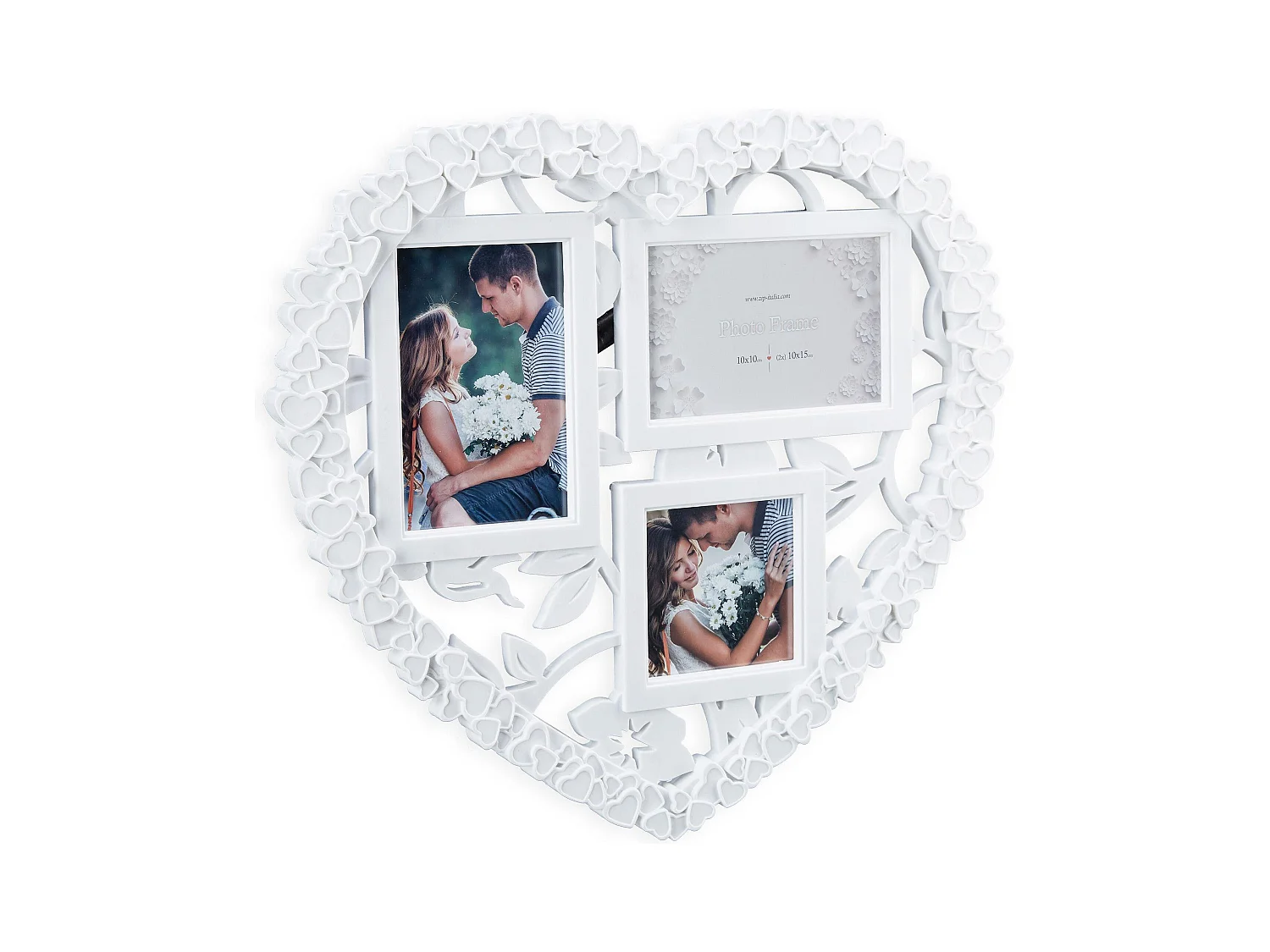 Cadre photos mariage 3 blanche 41.5 x 2 x 38 cm 13_0000596