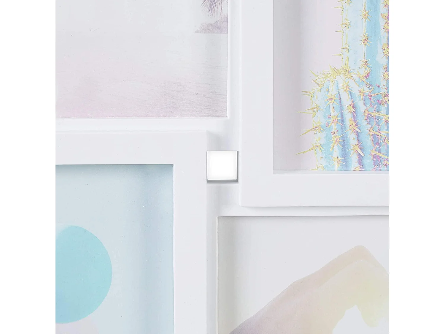 Cadre photos pêle mêle blanche 54 x 2.5 x 54 cm 13_0000600