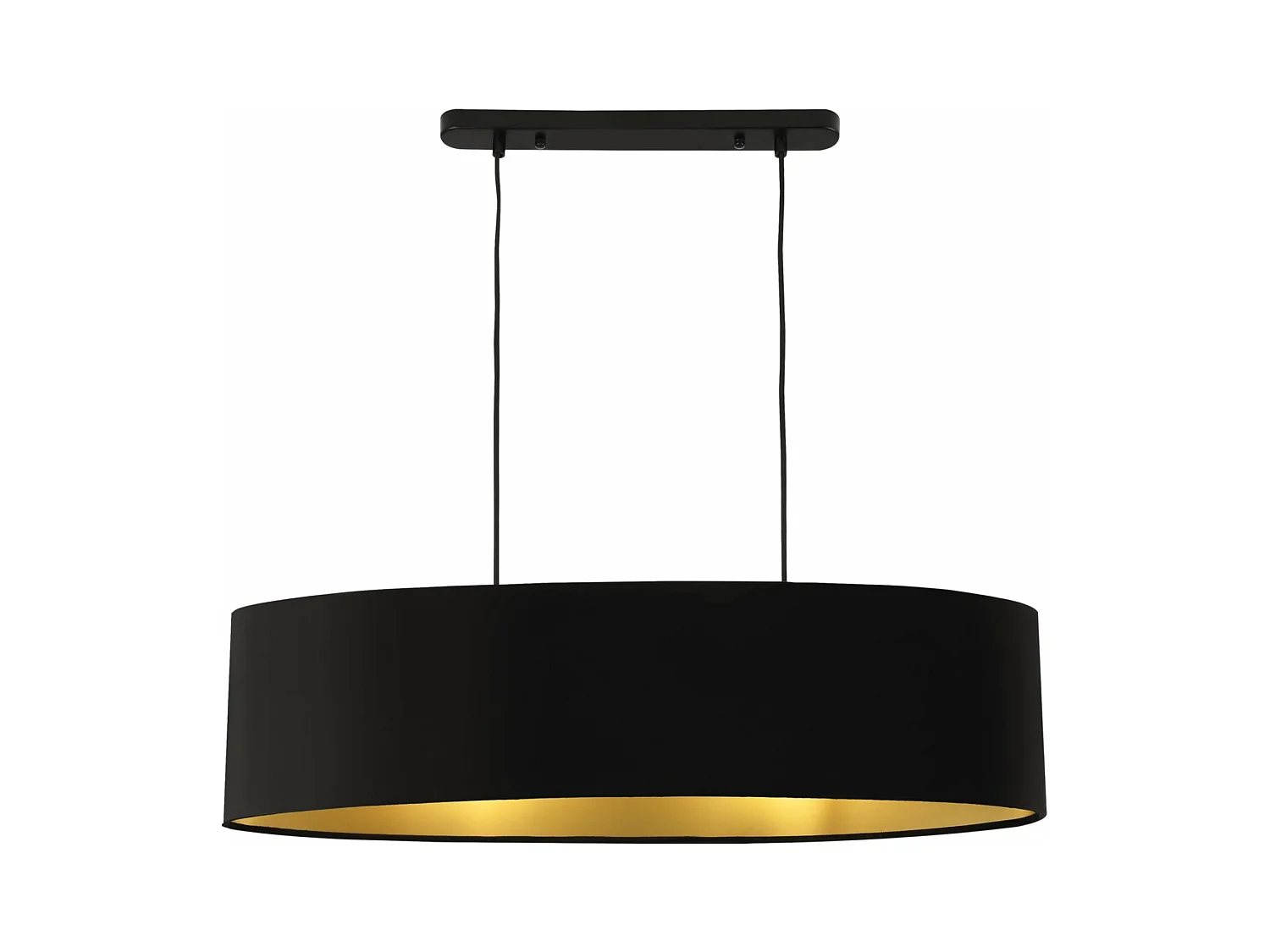 Suspension décorative luminaire applique métal et textile avec 2 douilles 78 cm 03_0003944