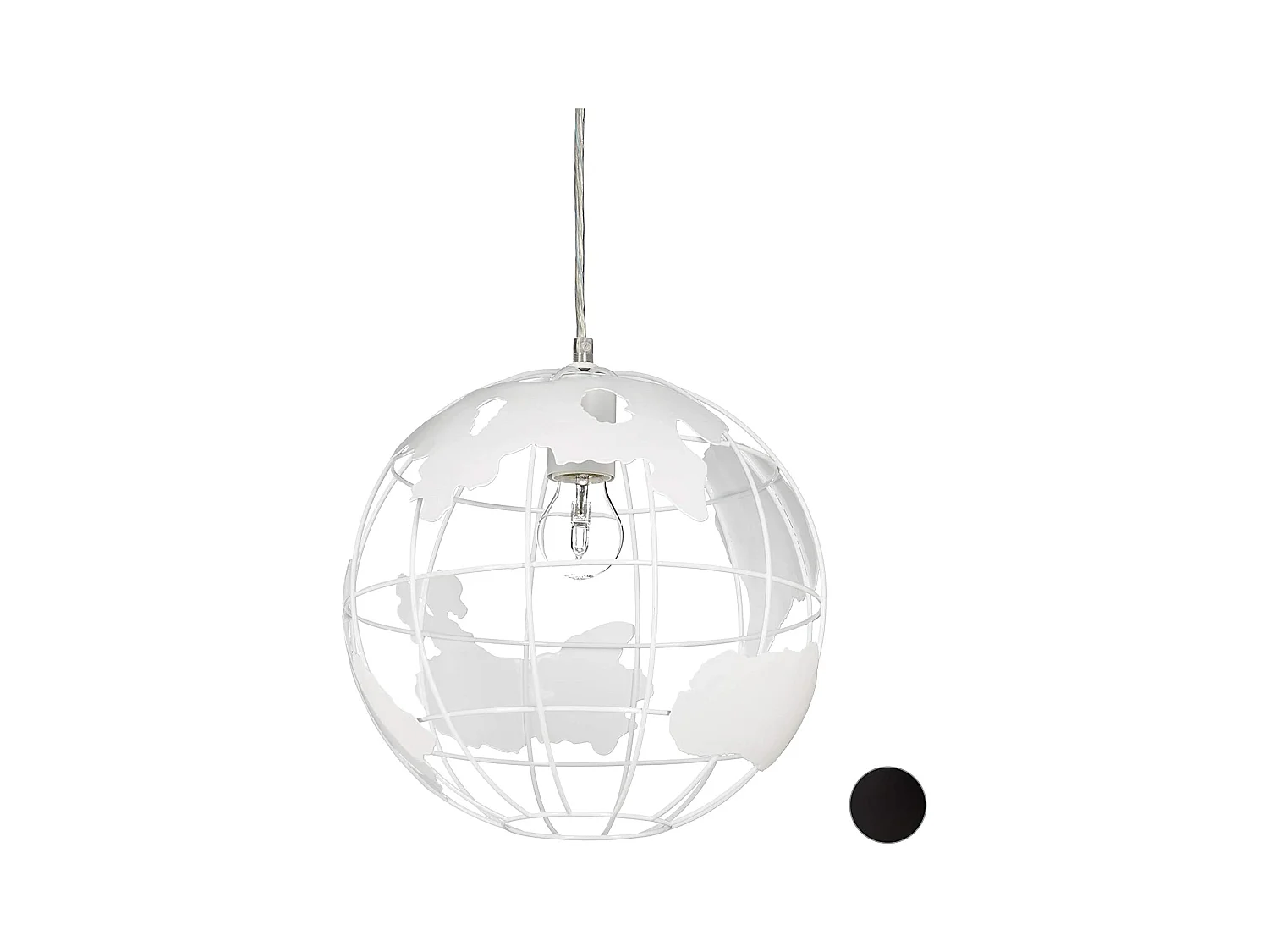 Lampe murale lampadaire décoration design à suspension abat-jour boule globe blanc 13_0001352_2