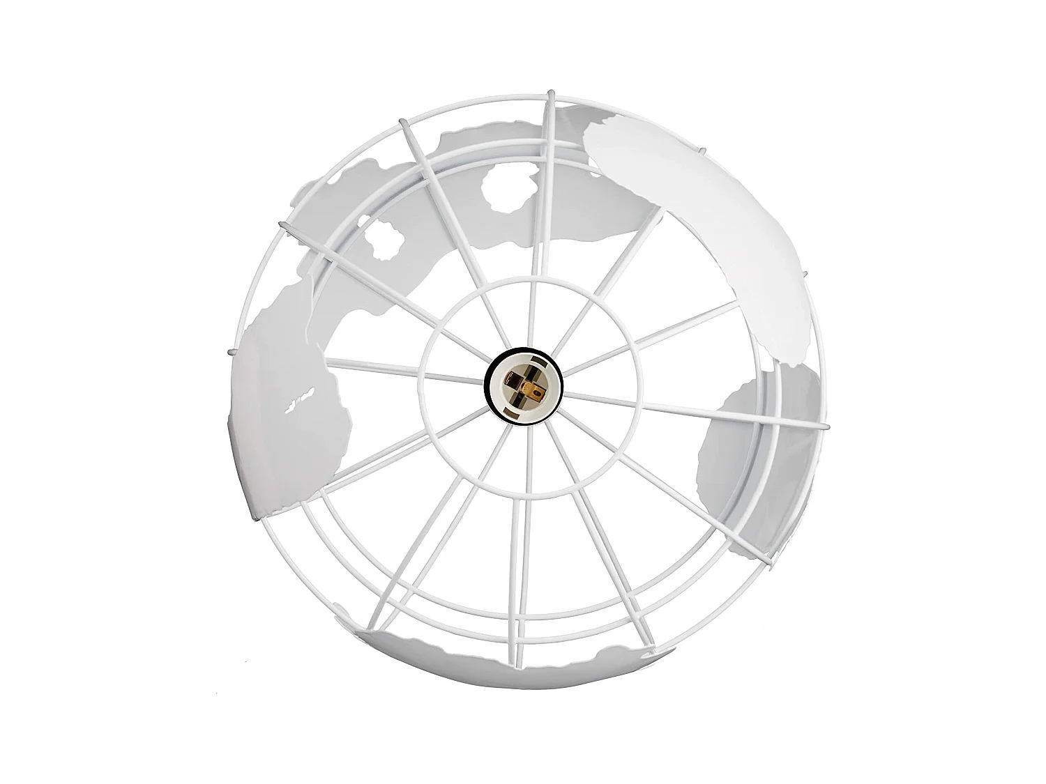 Lampe murale lampadaire décoration design à suspension abat-jour boule globe blanc 13_0001352_2