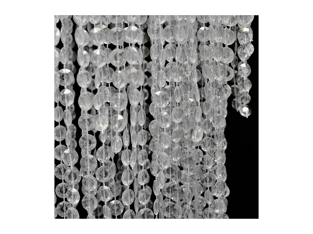 Lustre plafonnier suspendu lampe moderne cristal 70 cm blanc 2402013