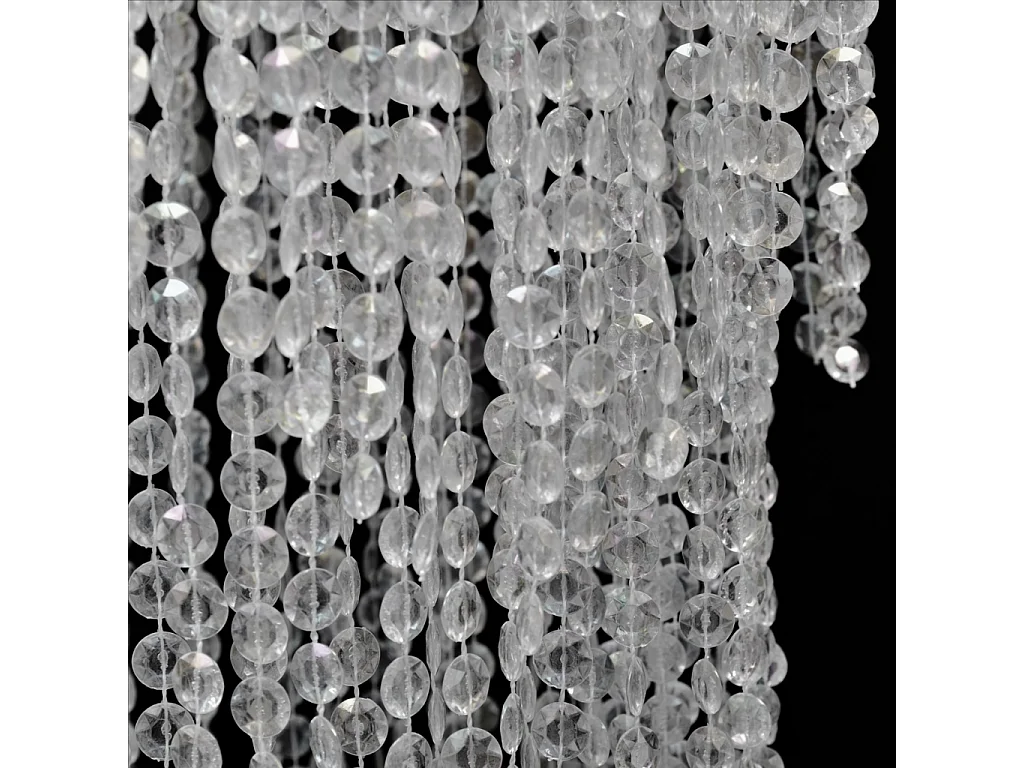 Lustre plafonnier suspendu lampe moderne cristal 70 cm blanc 2402013