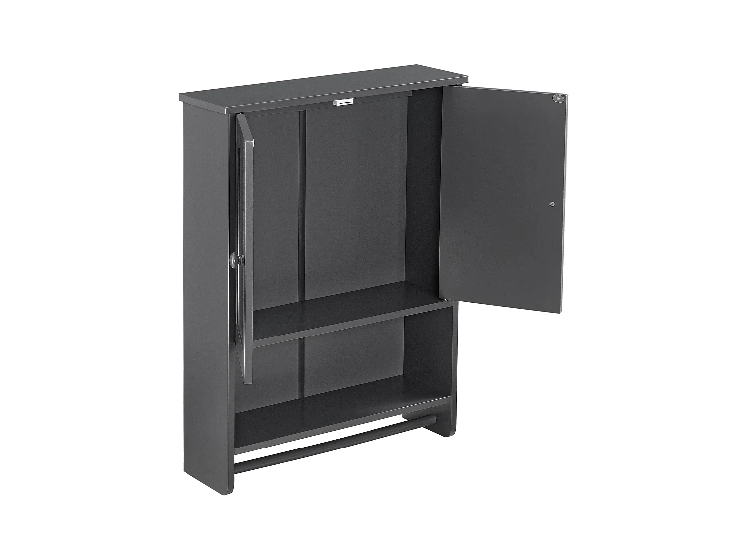 Armoire salle de bains effet bois grise 48.7 x 14.5 x 65 cm 03_0005926