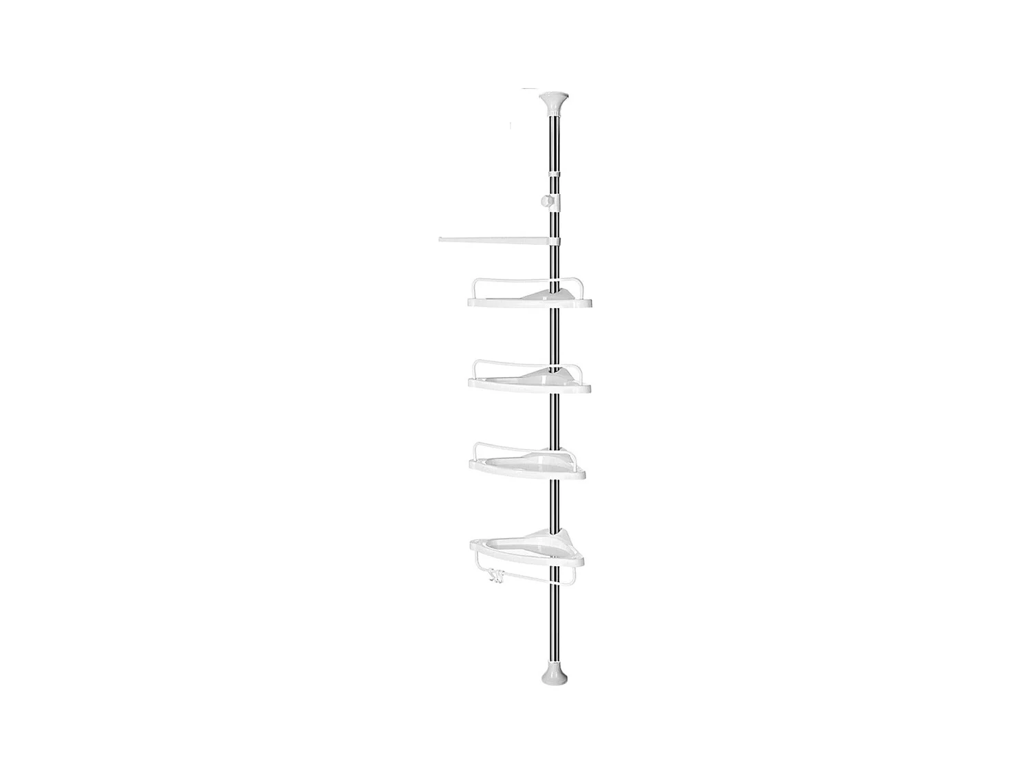 Étagère de douche télescopique blanche 7 x 7 x 95 cm 12_0002733