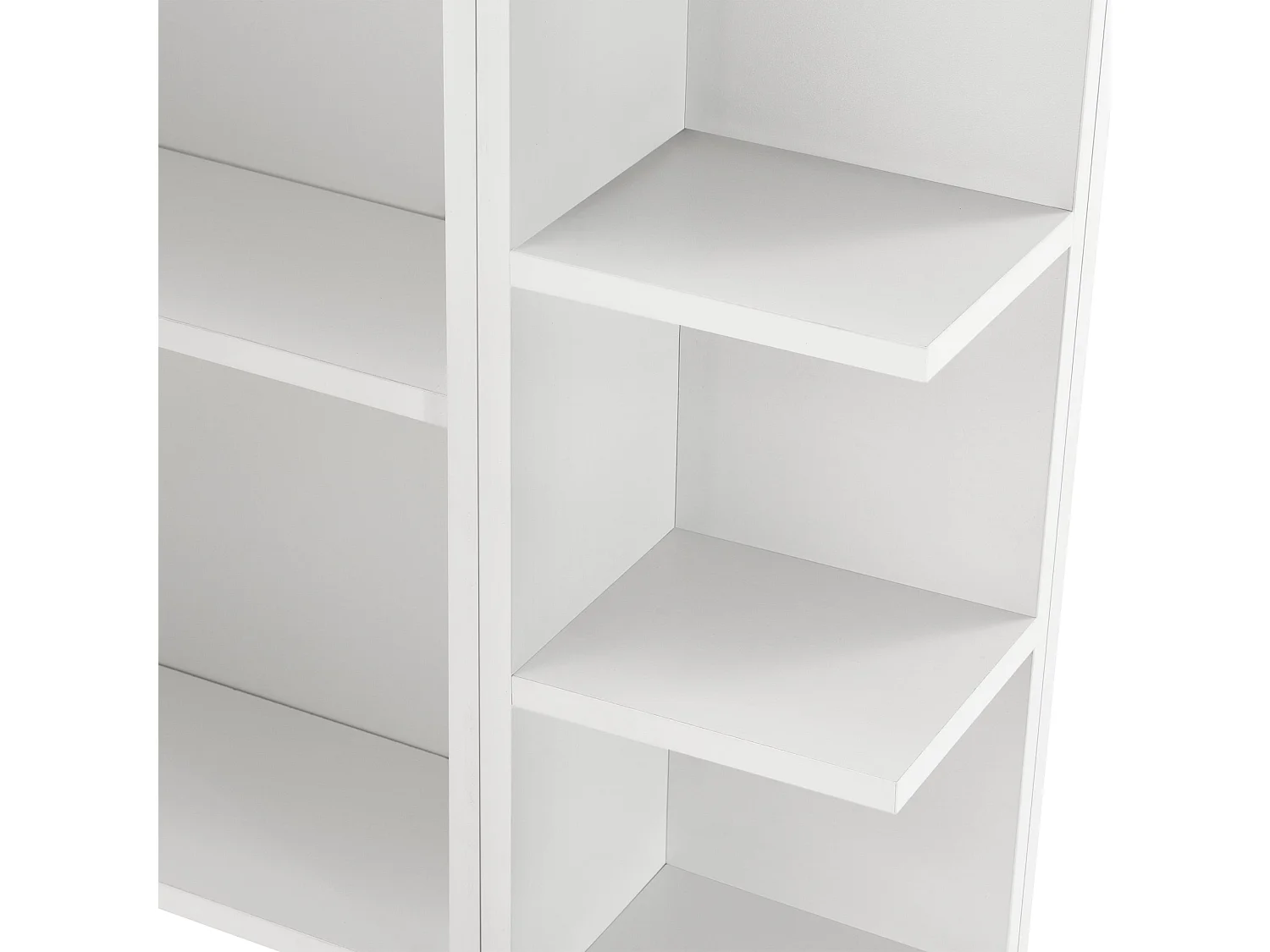 Armadio pensile di design mobile portaoggetti sospeso mobile da bagno anta con specchio ripiani regolabili truciolato melaminico 64 x 80 x 20 cm bianco 03_0005927