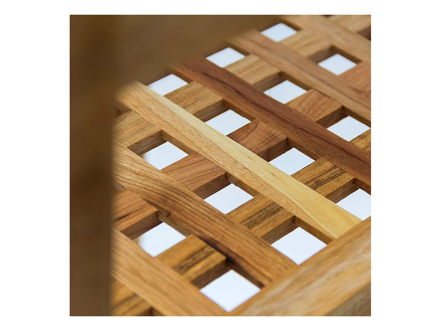 Étagère de salle de bois marron 35.5 x 35.5 x 85 cm 13_0001106