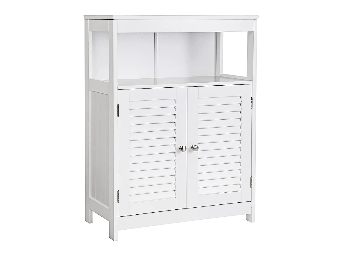 Placard armoire meuble salle effet bois blanche 60 x 30 x 80 cm 12_0000821