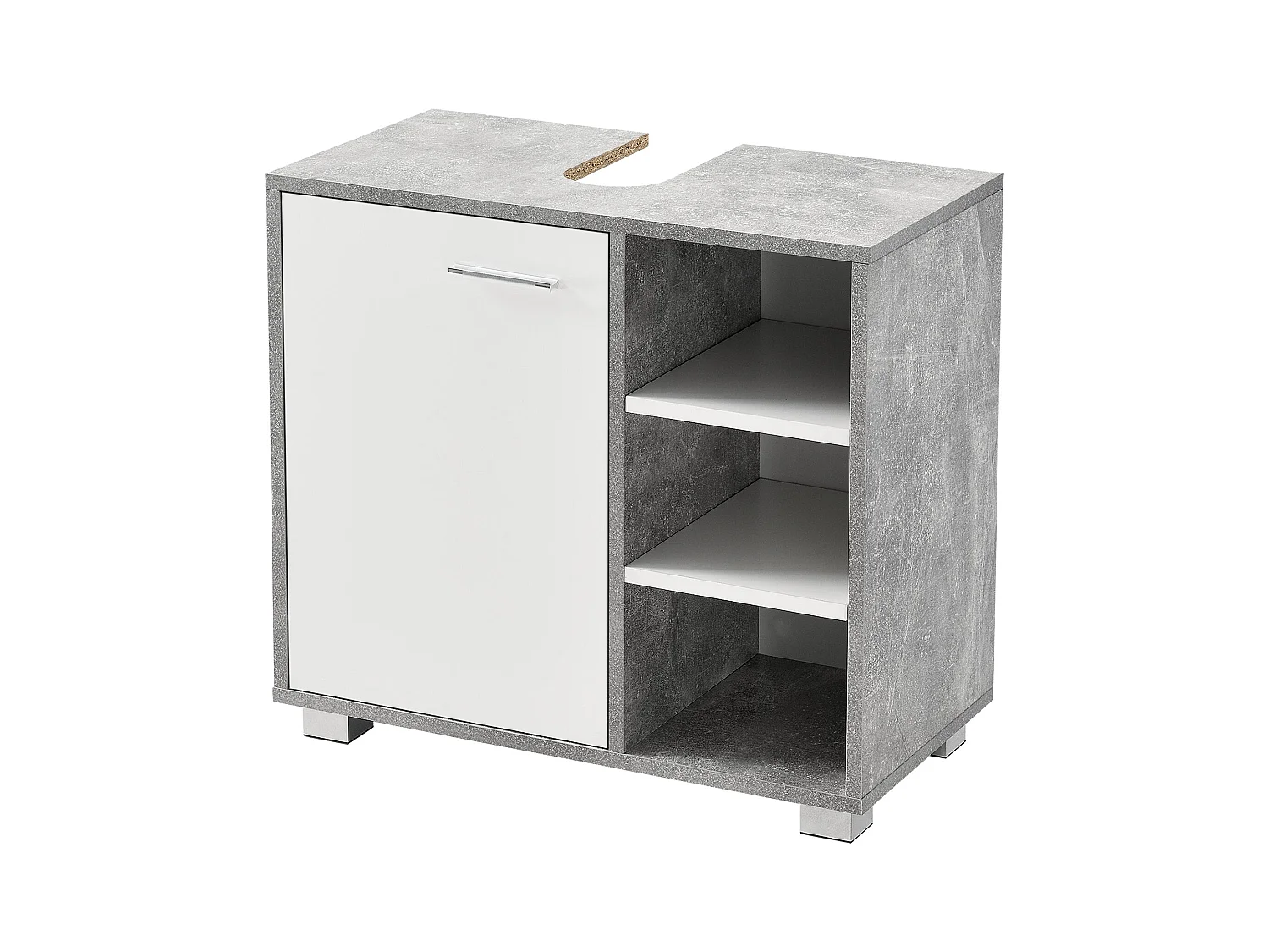Meuble sous lavabo design blanche 60 x 31 x 55.6 cm 03_0005857