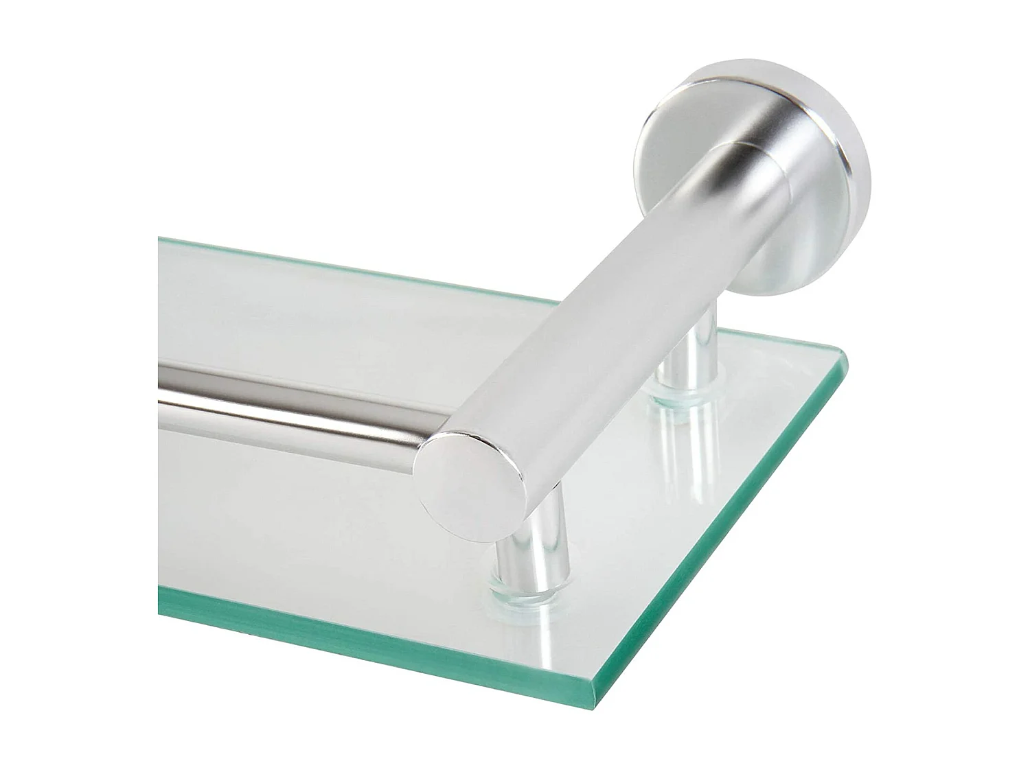 Tablette pour salle de verre argenté 50 x 14 x 3 cm 01_0000094