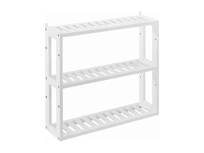Móvel de arrumação para casa de banho móvel de MDF lacado 54 x 15 x 60 cm branco 03_0002854