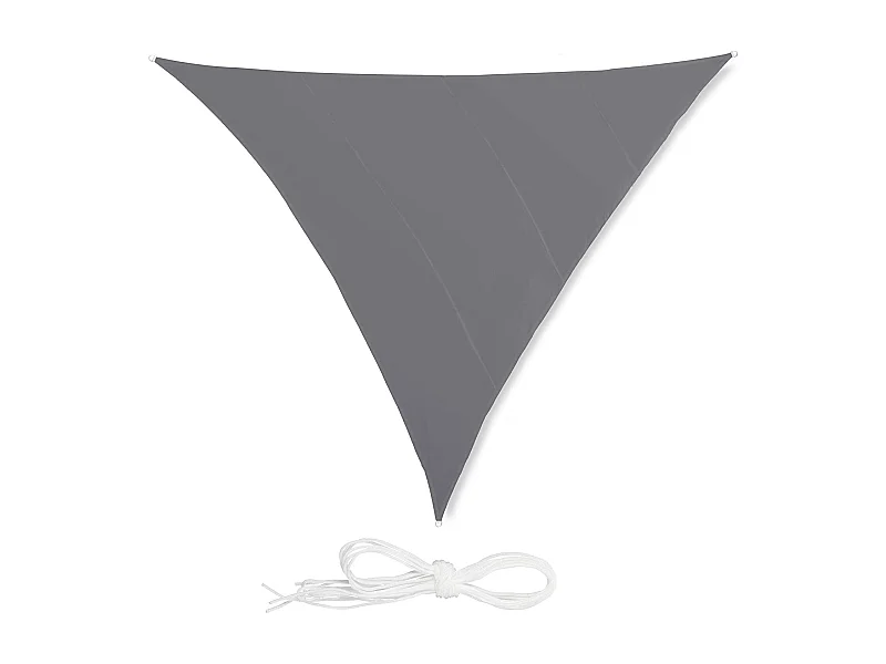 Vela de sombra triangular 6 x 6 x 6 m gris 13_0002940_4