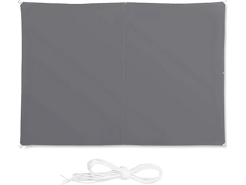 Voile d'ombrage rectangle 2 grise 200 x 200 x 300 cm 13_0002933