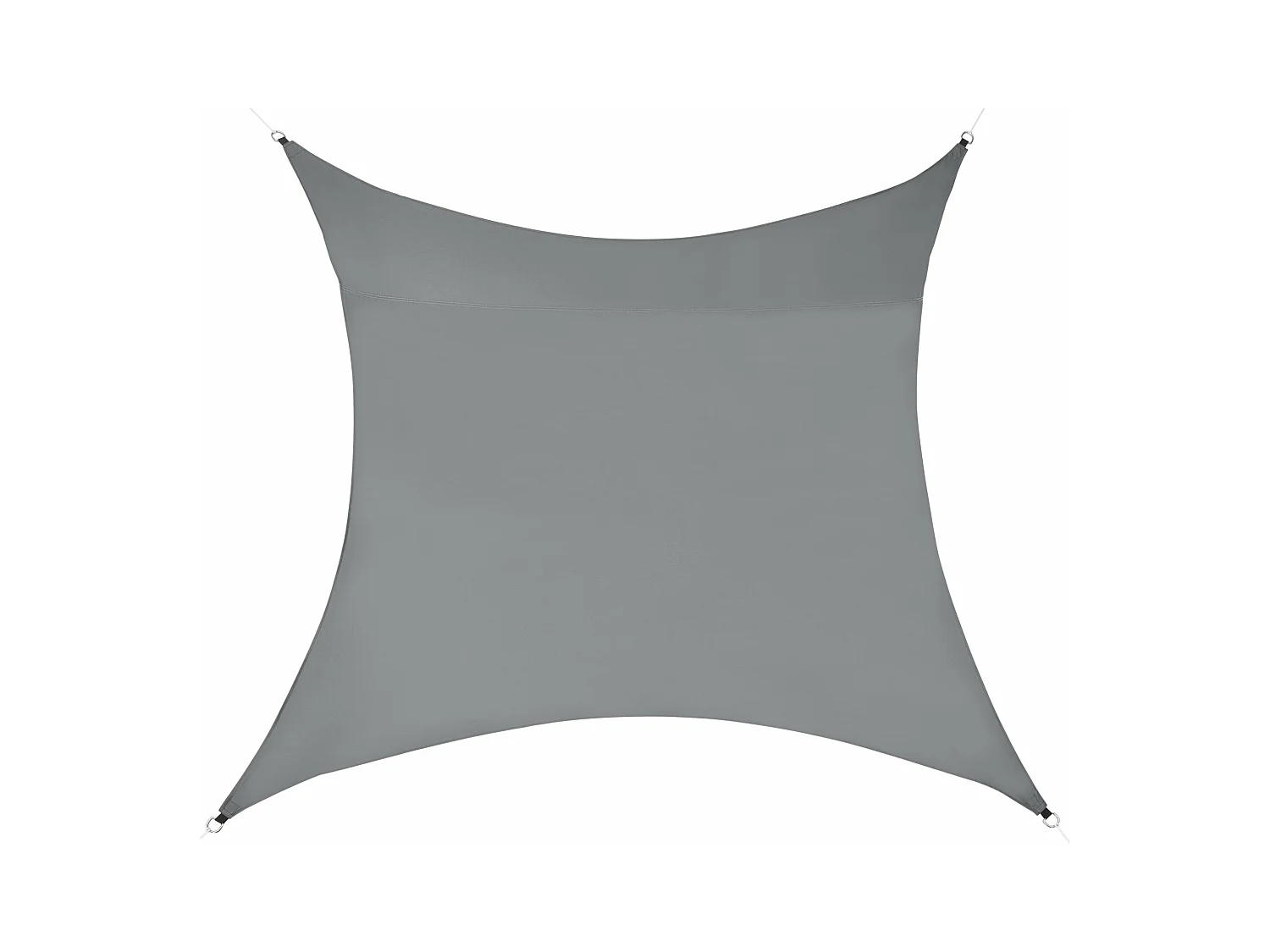 Voile toile d'ombrage de protection grise 300 x 300 x 300 cm 03_0004588