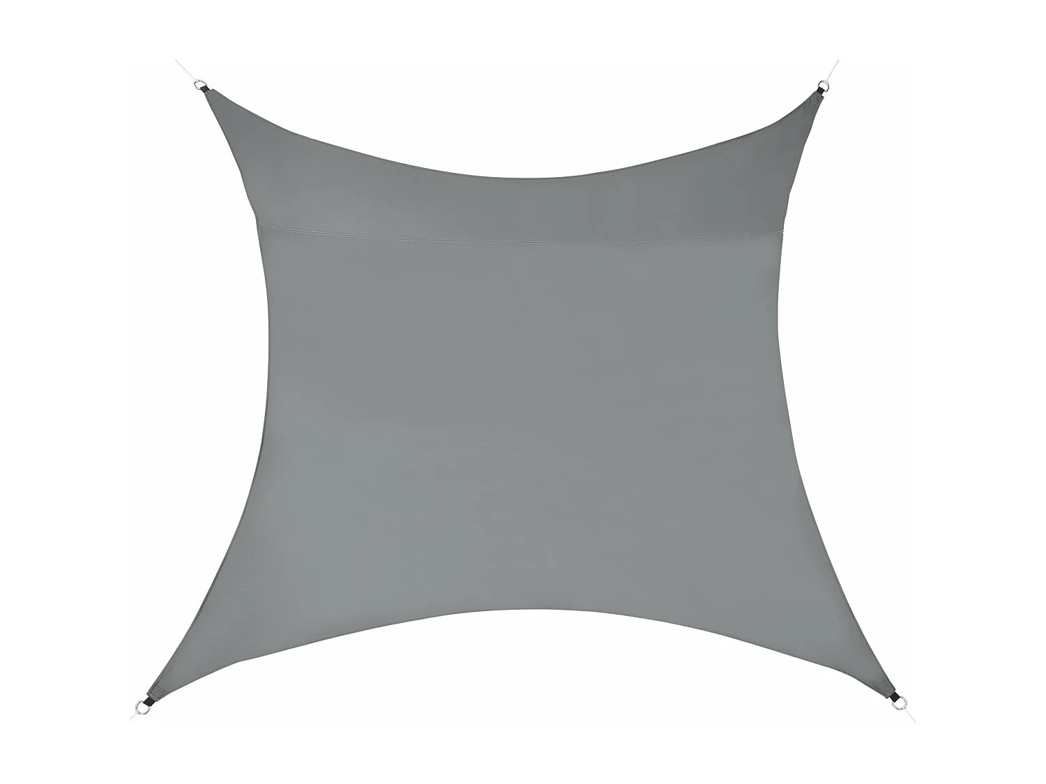 Vela protectora de poliéster poliuretano 3 x 3 m gris oscuro 03_0004588