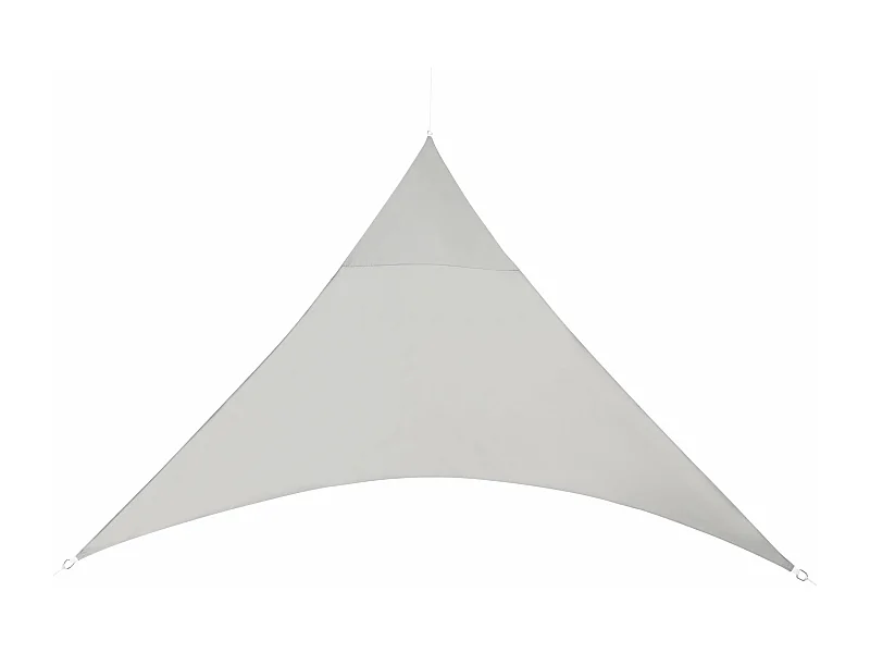Vela solar triangular de poliéster poliuretano 400 x 400 x 400 cm gris claro 03_0004614