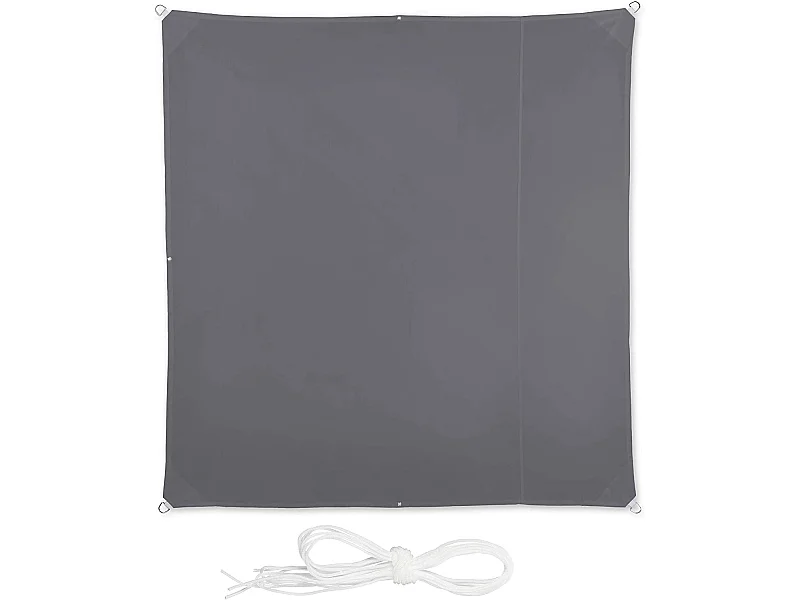 Voile d'ombrage carré 2 grise 200 x 200 x 200 cm 13_0002929