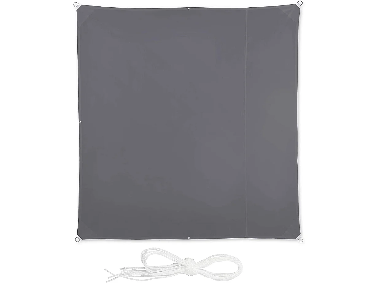 Voile d'ombrage carré 2 grise 200 x 200 x 200 cm 13_0002929