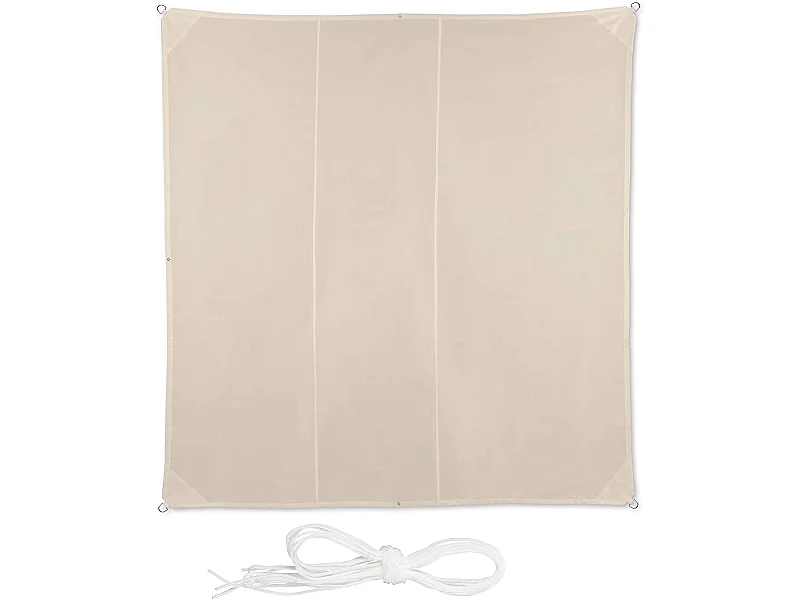 Voile d’ombrage carré 4 beige 400 x 400 x 400 cm 13_0002942_3