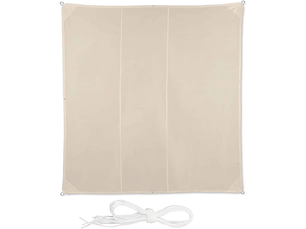 Voile d'ombrage carré 4 beige 400 x 400 x 400 cm 13_0002942_3