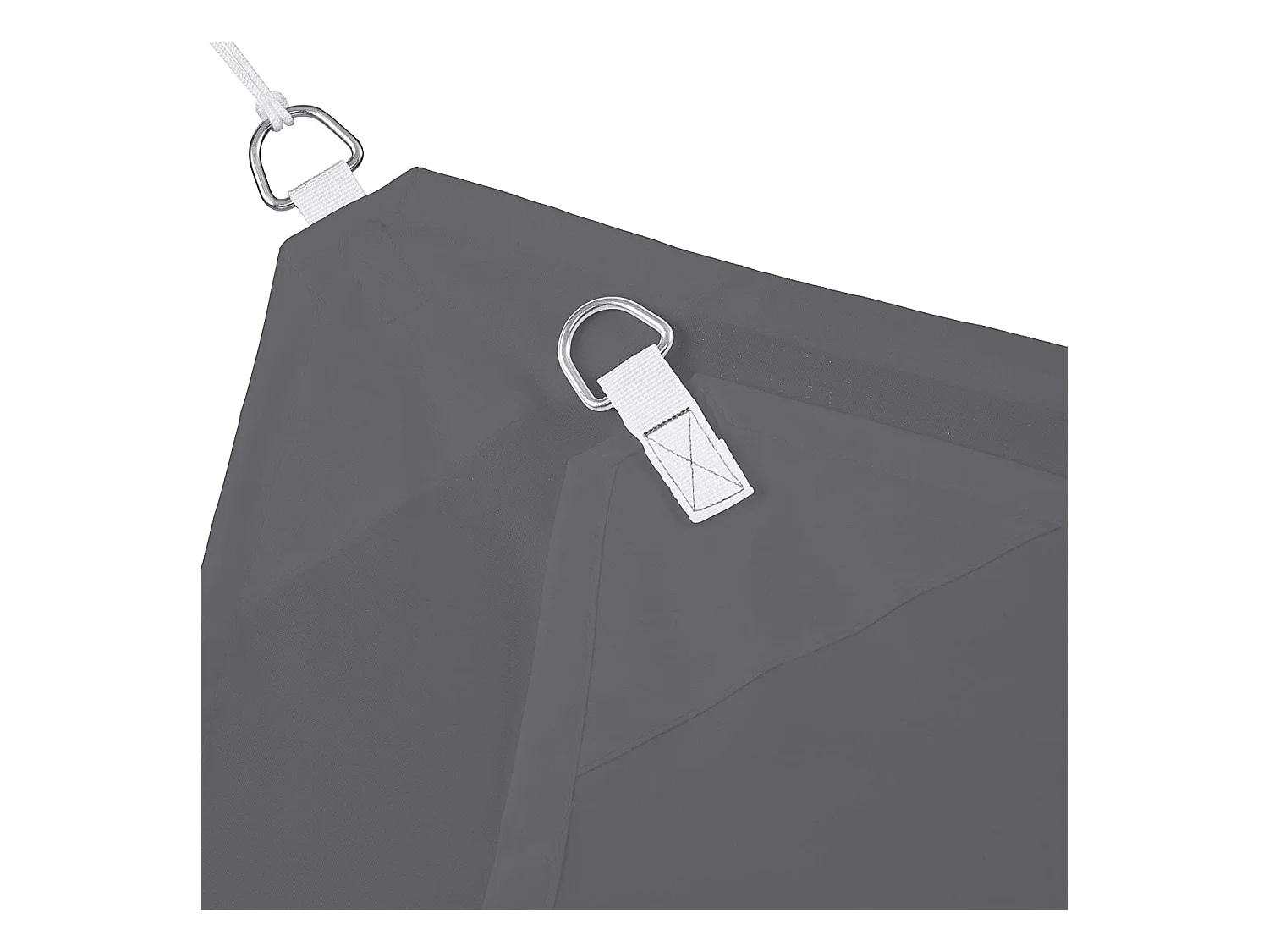 Voile d'ombrage carré 4 grise 400 x 400 x 400 cm 13_0002929_3