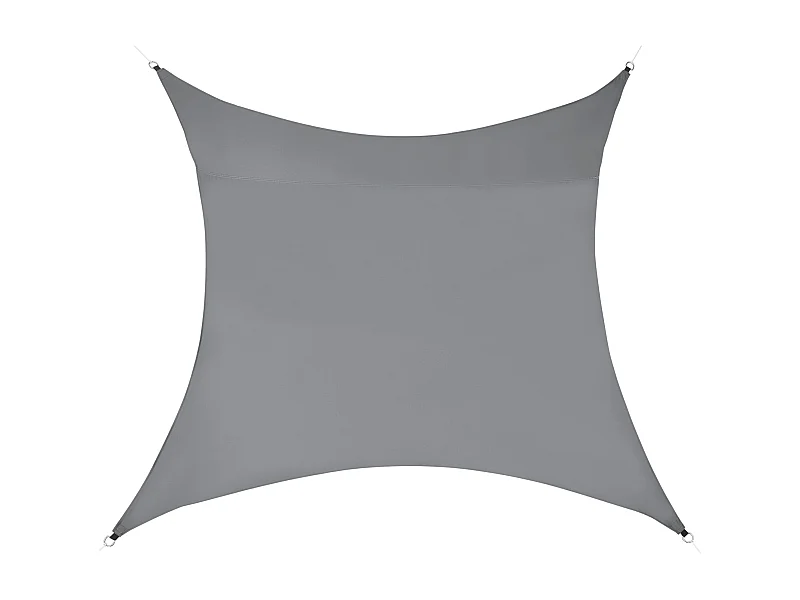 Voile toile d'ombrage de protection grise 200 x 0 x 200 cm 03_0004587