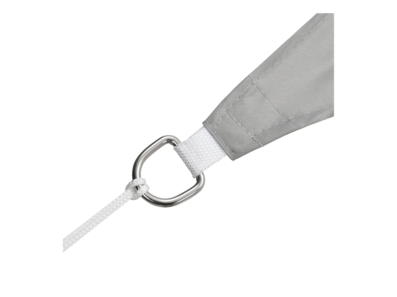 Voile toile d'ombrage de protection grise 200 x 200 x 200 cm 03_0004583