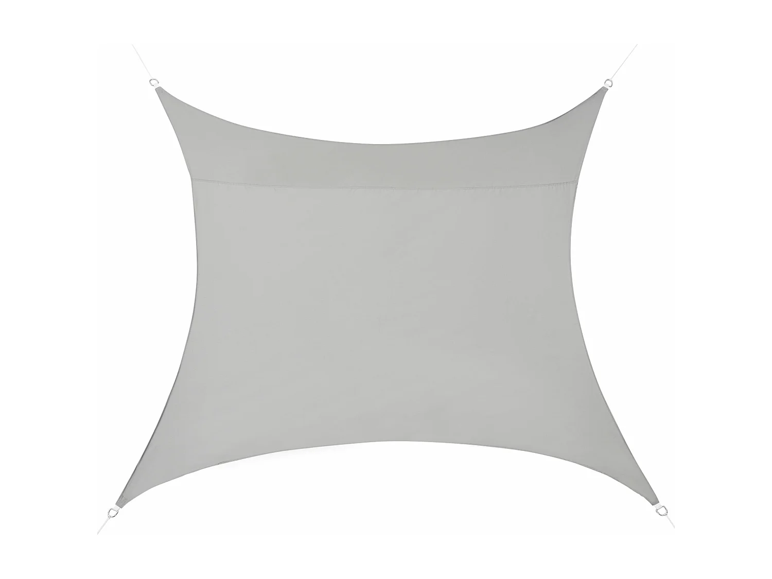 Vela de protección tela poliéster poliuretano cuadrada 2x2 m gris claro 03_0004583