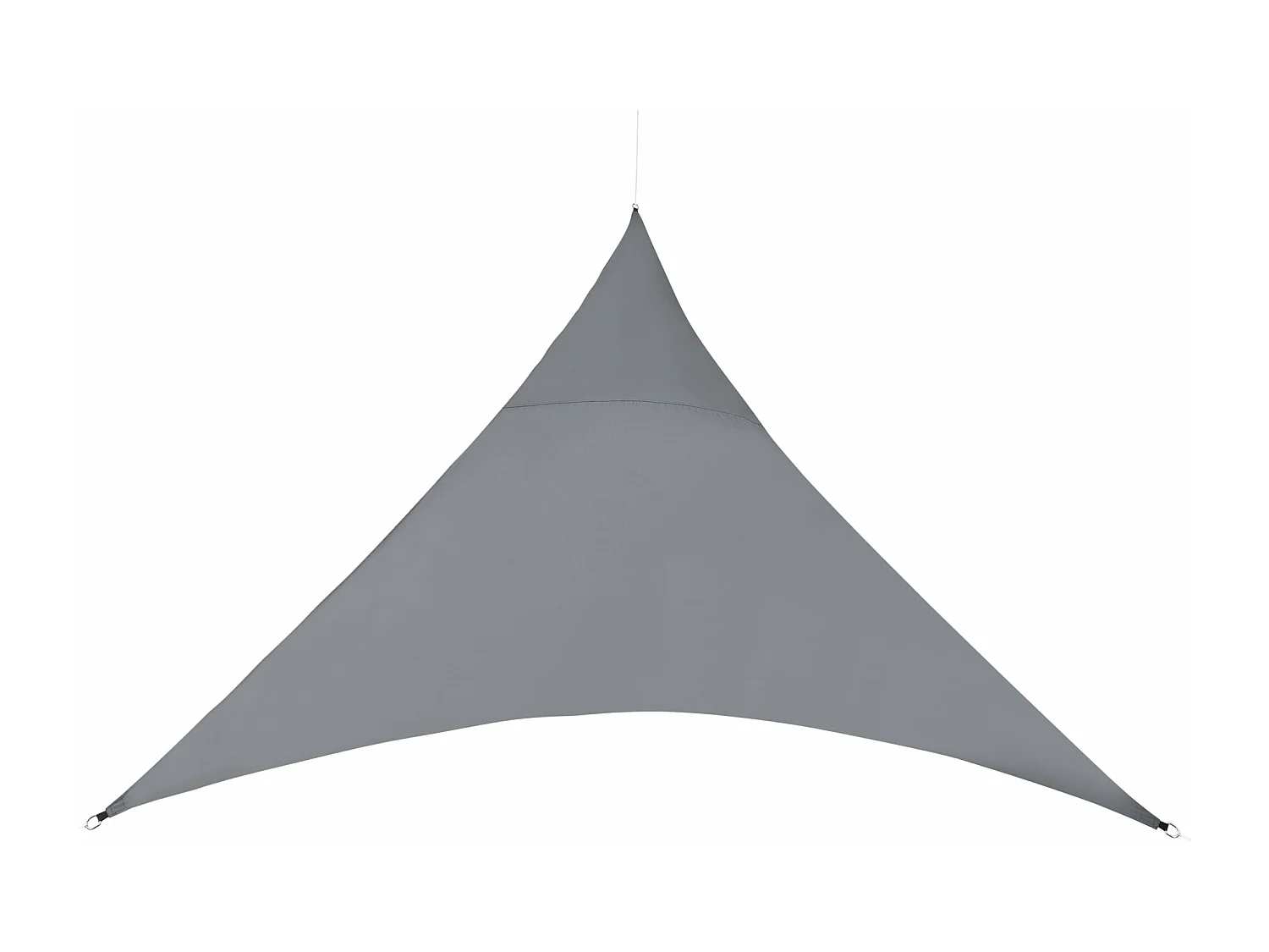 Vela solar triangular de poliéster poliuretano 400 x 400 x 400 cm gris oscuro 03_0004619