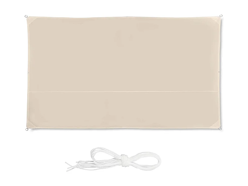 Voile d'ombrage rectangle 2 beige 200 x 200 x 400 cm 13_0002930_2