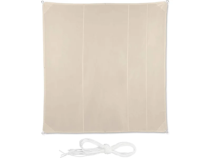 Voile d’ombrage carré 5 beige 500 x 500 x 500 cm 13_0002942_4