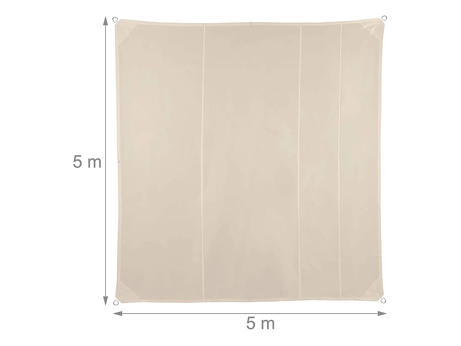 Voile d’ombrage carré 5 beige 500 x 500 x 500 cm 13_0002942_4