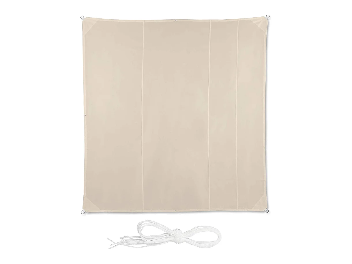 Voile d’ombrage carré 5 beige 500 x 500 x 500 cm 13_0002942_4