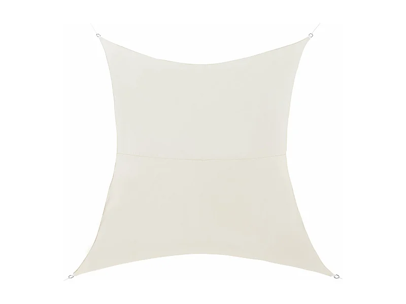 Vela de sombra tela protectora poliéster poliuretano 3x4 m beige 03_0004594