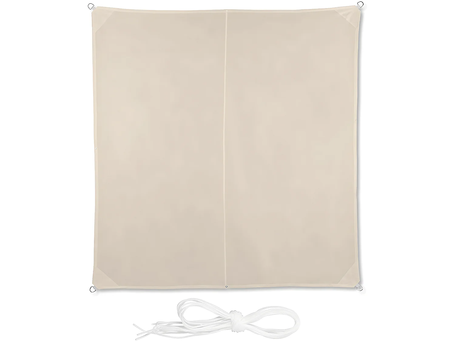 Voile d'ombrage carré 3 beige 300 x 300 x 300 cm 13_0002942_2