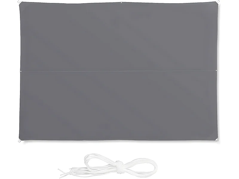 Voile d'ombrage rectangle 4 grise 400 x 400 x 300 cm 13_0002933_4