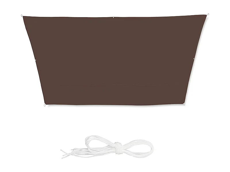Voile d'ombrage trapèze 3 marron 300 x 400 x 200 cm 13_0002936