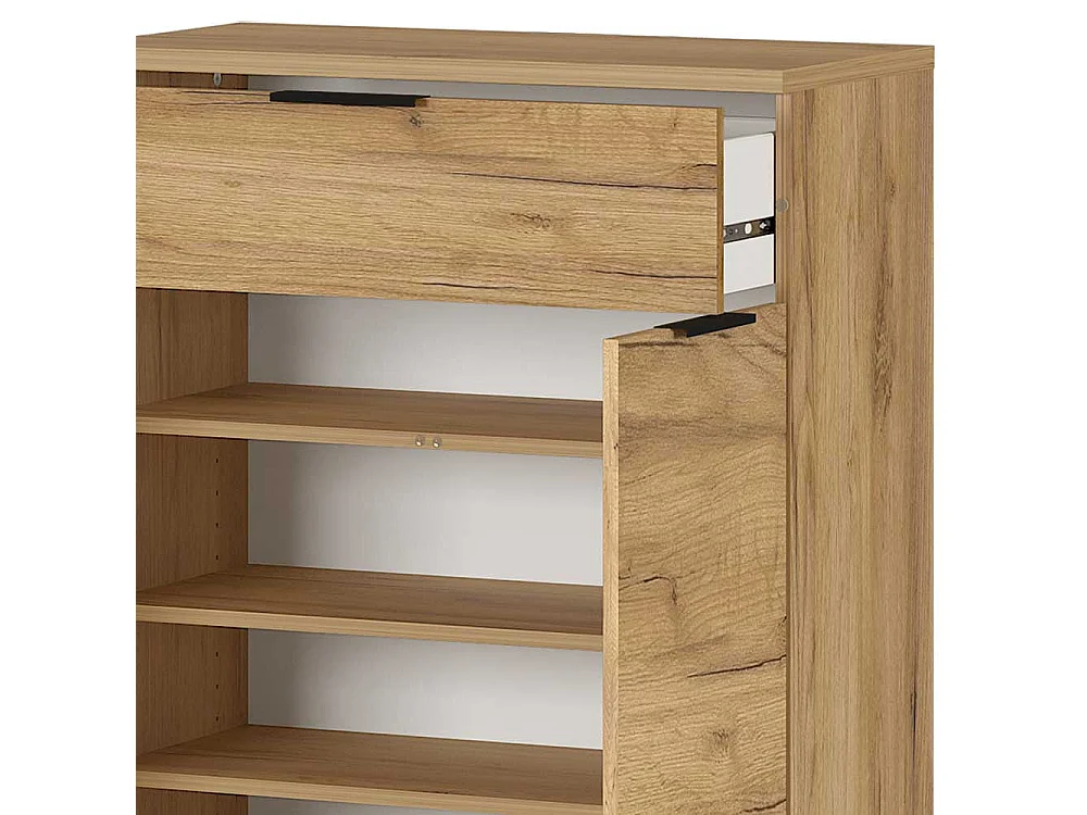 Schuhschrank in Wildeichefarben 75 cm breit