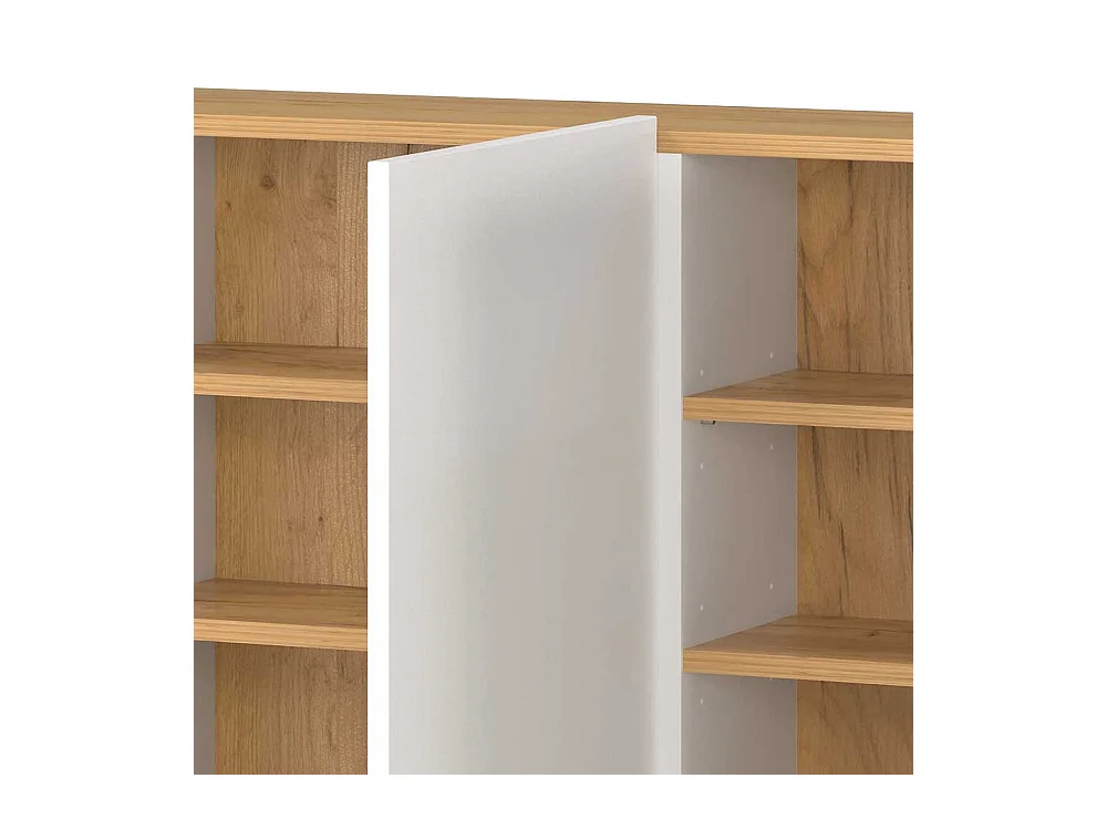 Schuhschrank Wandschrank mit Drehtüren für die Wandmontage