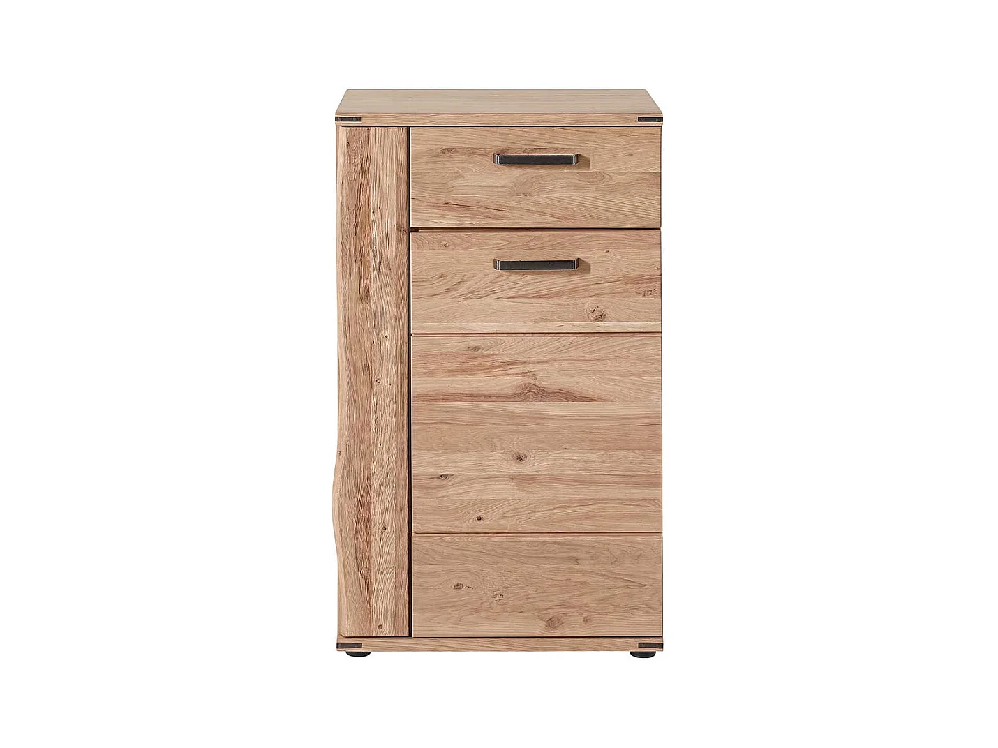 Garderobenschuhschrank mit Wildeiche furniert 65 cm breit